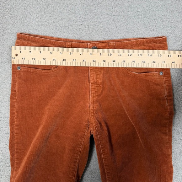 Patagonia Womens Organic Cotton Corduroy Pant Burnt Orange 28 Short Straight Leg - Picture 8 of 10